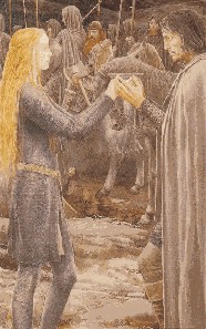 Aragorn con Eowin y los Eorlingas